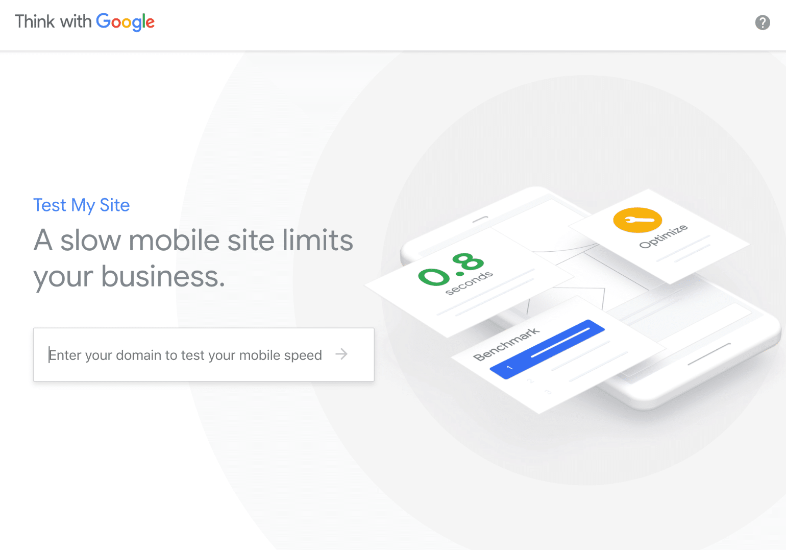 Google Mobile website hastighedstest værktøj